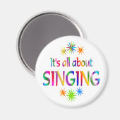 Über das Singen Magnet (Vorderseite/Rückseite)