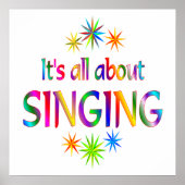 Über das Singen Poster (Vorne)