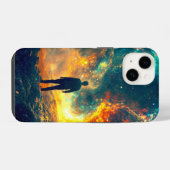 Über Das Universum iPhone Hülle (Rückseite (Horizontal))