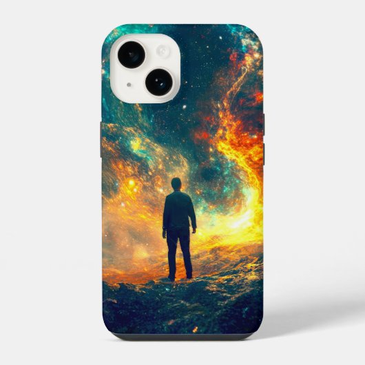 Über Das Universum iPhone Hülle (Rückseite)