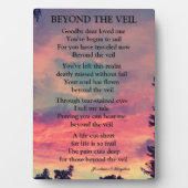 ÜBER DAS VEIL POEM HINAUS FOTOPLATTE (Vorderseite)