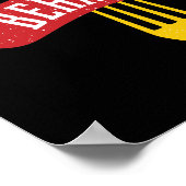 Über das Wurstverhalten des Oktoberfests-Feinschme Poster (Ecke)