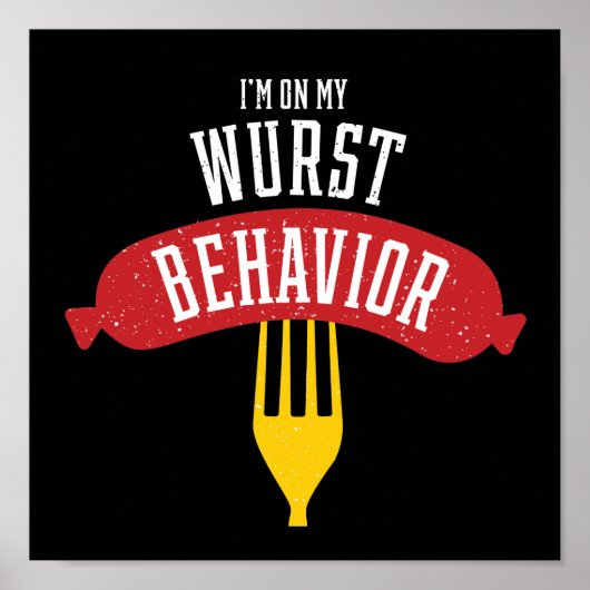 Über das Wurstverhalten des Oktoberfests-Feinschme Poster (Vorne)