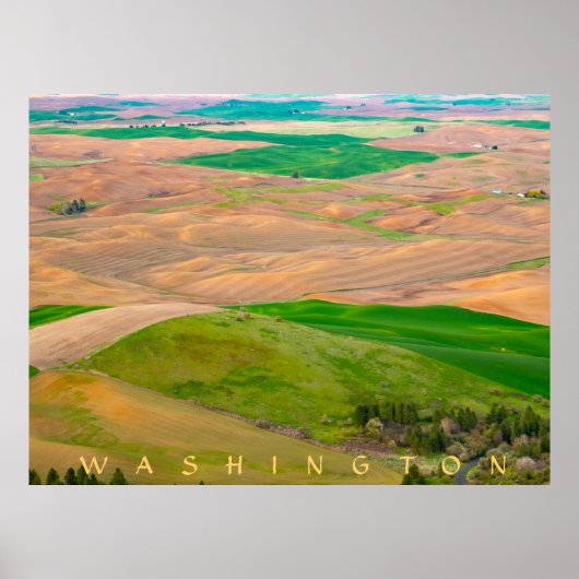 Über dem bemalten Palast von Steptoe Butte Poster (Vorne)