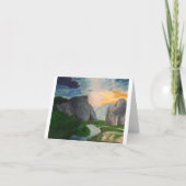 Über dem Berg Dankeskarte (Vorderseite)