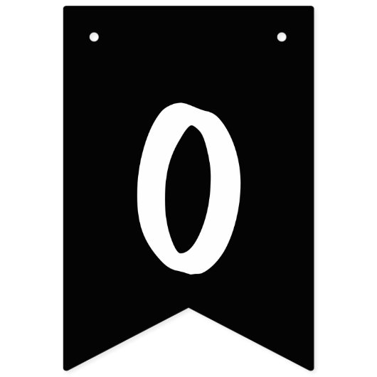 Über dem Berg Schwarz & Weiß Wimpelkette (Zweite Fahne)