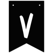 Über dem Berg Schwarz & Weiß Wimpelkette (Dritte Fahne)