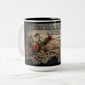 Über dem Boden und mit allen Mitteln nicht tot Zweifarbige Tasse (Vorderseite Links)