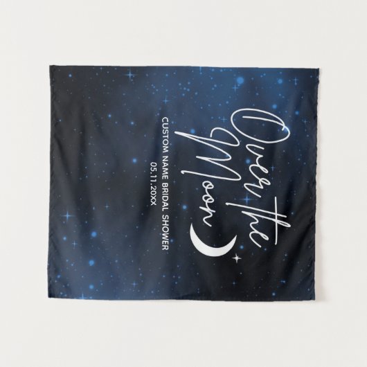 Über dem Brautparty über der Mond Wandteppich (Vorderseite (Horizontal))