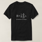 über dem Durchschnitt T-Shirt (Design vorne)