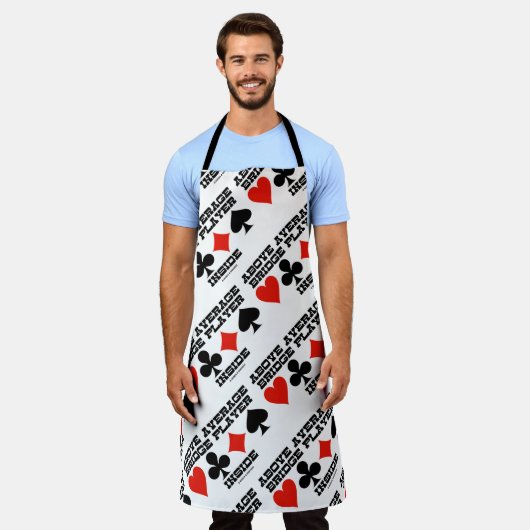 Über dem durchschnittlichen Bridge-Player in vier  Schürze (Getragen)