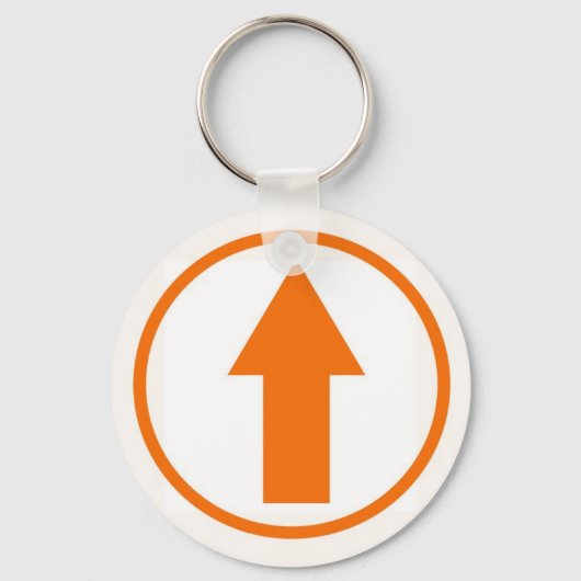 Über dem Einfluss - Orange Schlüsselanhänger (Vorderseite)
