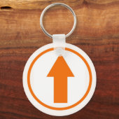 Über dem Einfluss - Orange Schlüsselanhänger (Vorderseite)