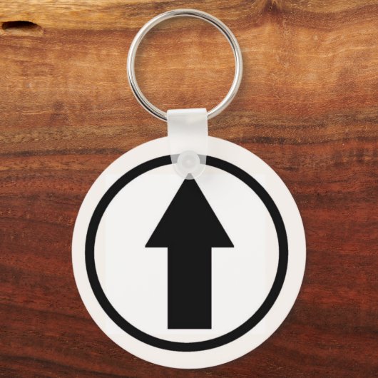 Über dem Einfluss - Schwarz. Schlüsselanhänger (Vorderseite)