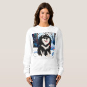 Über dem Flug finnische Lapphund Shirts alle Stile (Vorne ganz)