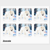 Über dem Fluss Cream Chow Aufkleber 2 Größen (Blatt)