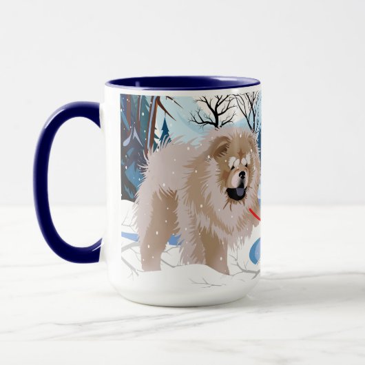 ÜBER DEM FLUSS Fawn/Cinnamon Chow Tasse (Links)