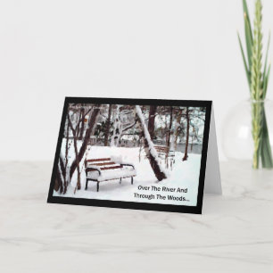 Über dem Fluss…. Feiertagskarte