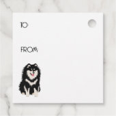 ÜBER DEM FLUSS Lapphund Geschenketiketten vorne un Geschenkanhänger (Rückseite)