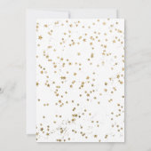 Über dem Golden Moon Dreamy Boho Pink Babydusche Einladung (Rückseite)