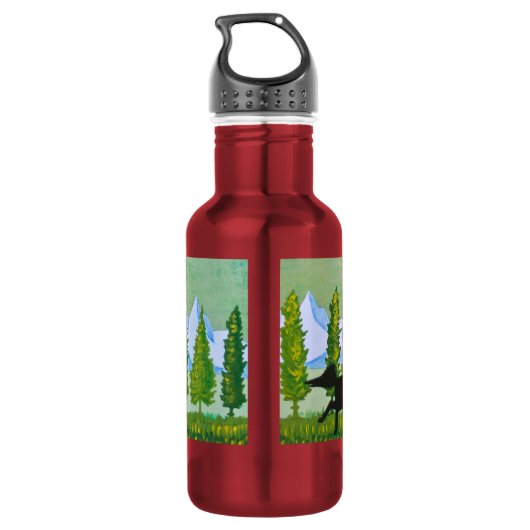 Über dem Grasland Trinkflasche (Rückseite)