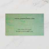 Über dem Grasland Visitenkarte (Rückseite)