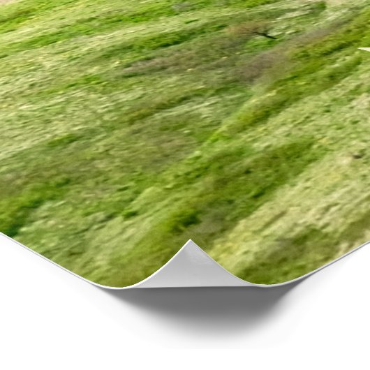 Über dem grünen Palouse von Steptoe Butte Poster (Ecke)