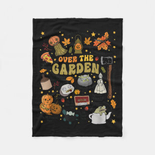 Über dem Halloween Garden Wall Pumpkin Fall Danke Fleecedecke
