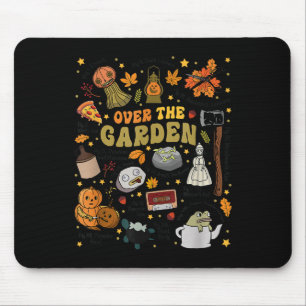Über dem Halloween Garden Wall Pumpkin Fall Danke Mousepad