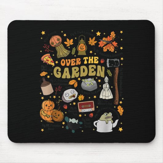 Über dem Halloween Garden Wall Pumpkin Fall Danke Mousepad (Vorne)