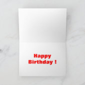 Über dem Hill-50. Geburtstag personalisieren Karte (Innenseite)