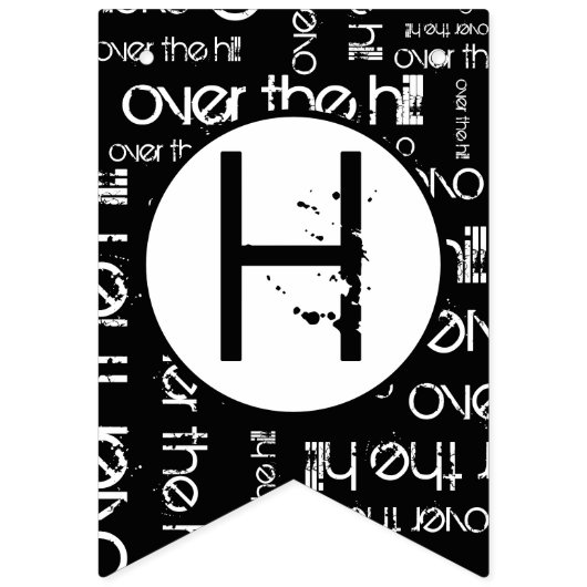 Über dem Hill Geburt Custom Age Wimpelkette (Erste Fahne)