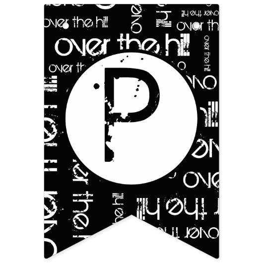 Über dem Hill Geburt Custom Age Wimpelkette (Dritte Fahne)