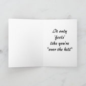 'Über dem Hill Karte (Innenseite)