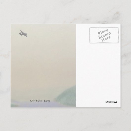 Über dem Hudson Postkarte (Rückseite)