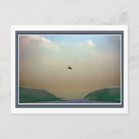 Über dem Hudson Postkarte (Vorderseite)