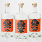 Über dem Hügel Alt werden Alkoholflaschenetikett (Flaschen)