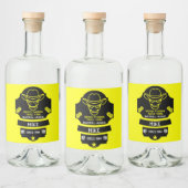 Über dem Hügel Alt werden Alkoholflaschenetikett (Flaschen)