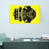 Über dem Hügel Alt werden Banner (Messeveranstaltung)