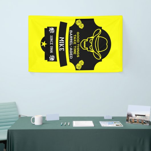 Über dem Hügel Alt werden Banner (Messeveranstaltung)