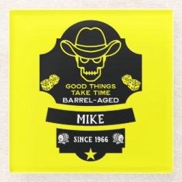 Über dem Hügel Alt werden Glasuntersetzer