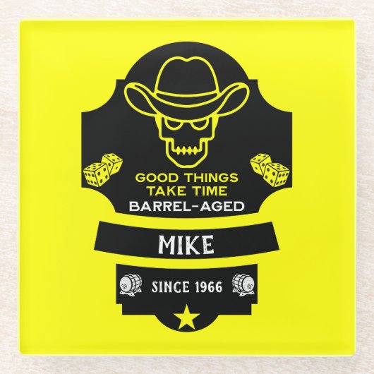 Über dem Hügel Alt werden Glasuntersetzer (Vorderseite)