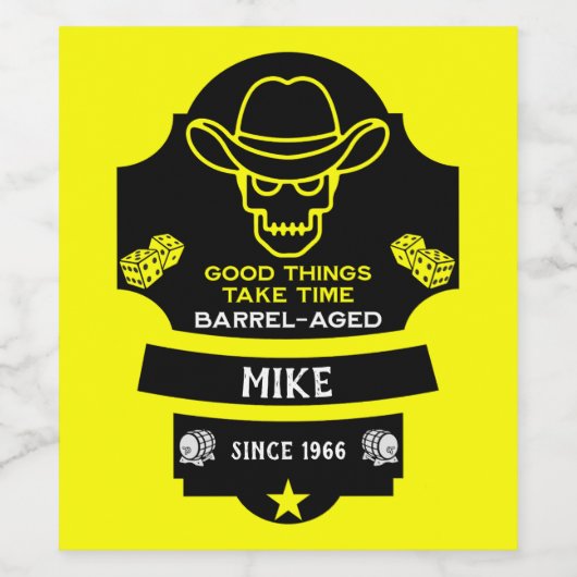 Über dem Hügel Alt werden Weinetikett (Einzelnes Label)