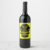 Über dem Hügel Alt werden Weinetikett (Vorderseite)