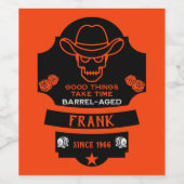 Über dem Hügel Alt werden Weinetikett (Einzelnes Label)