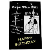 Über dem Hügel-alte Furz-lustigen Mittlere Geschenktüte (Vorderseite)