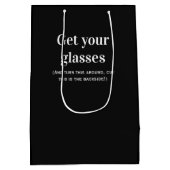 Über dem Hügel-alte Furz-lustigen Mittlere Geschenktüte (Rückseite)