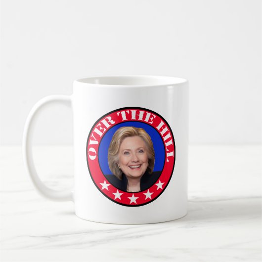 ÜBER DEM HÜGEL - ANTI-HILLARY CLINTON KAFFEETASSE (Links)