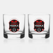 Über dem Hügel bei Vodka Drinker Whiskyglas (Rückseite)