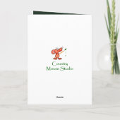 Über dem Hügel ernsthaft Big Cat Nickerchen Karte (Rückseite)